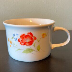 Vintage Hearthside BAKE N’ SERVE Otagiri Floral Porcelain China Soup Mug ~ Japan